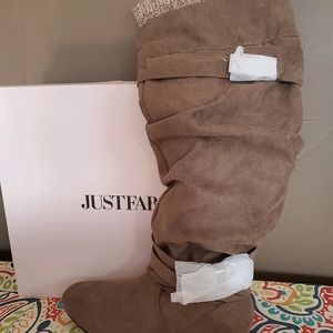 JUSTFAB over the knee boots, size 7
